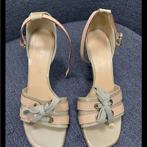Authentic Louis Vuitton Open Toe Heels - Picture 4 of 4